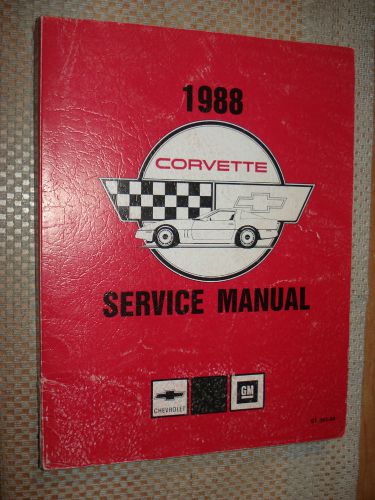 1988 chevy corvette service manual shop book original gm repair manual