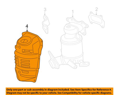 Honda oem 2015 fit 1.5l-l4 manifold-exhaust-heat shield 181205r7a00