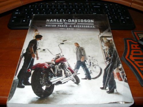 Harley davidson 2013 factory genuine accessories &amp; parts book, used, nr