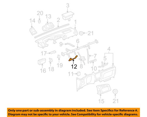 Toyota oem corolla instrument panel dash-lower dash panel insert left 5546502020