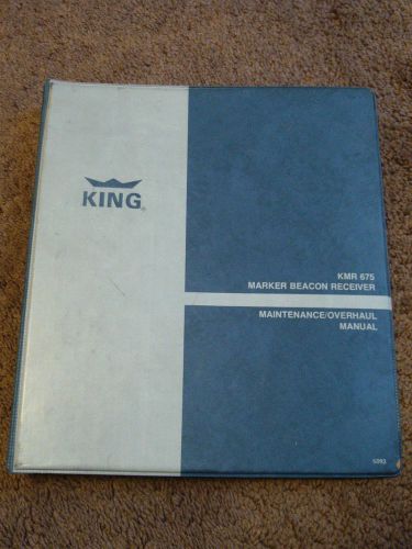 King bendix kmr 675 marker beacon receiver service repair manual installation