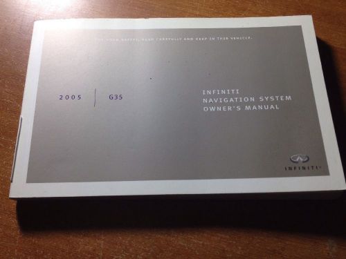 2005 infiniti g35 navigation system owners manual free same day shipping&#034;