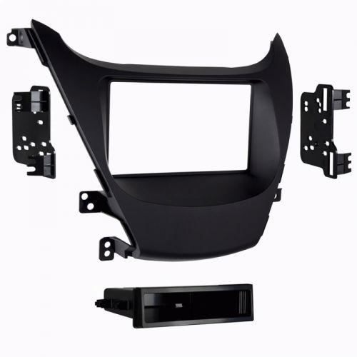 Metra 99-7362b 2014-up fits hyundai elantra single din dash install kit - black