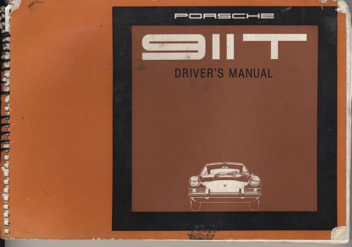 1969 porsche 911t driver&#039;s manual original 911 t guide book printed 9/68