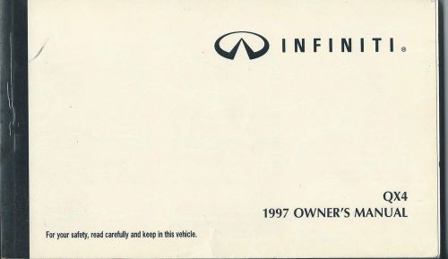 1997 infiniti qx4 owner&#039;s manual oem