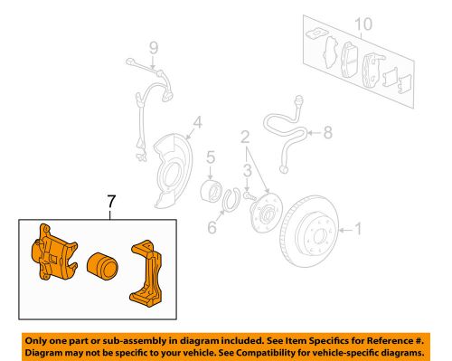 Honda oem front brake-caliper 06452st7505rm