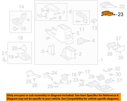 Toyota oem 01-04 tacoma console-lower housing 3597435130