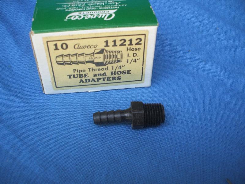 Nos auveco 10 tube polythylene hose connectors  pipe tread 1/4”  x hose 1/4”