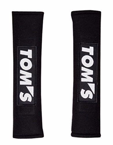 Jdm oem seat belt shoulder pads toyota tom&#039;s black 86 supra mr-2 prius new japan