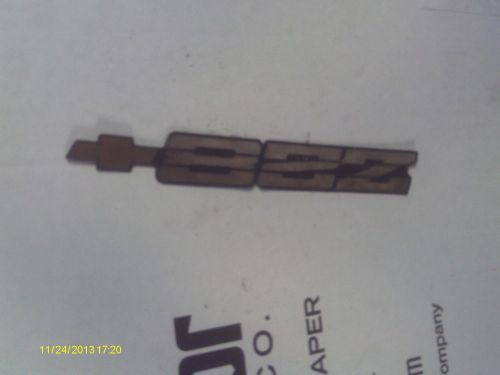 82-92 camaro z28 gold rear bumper emblem