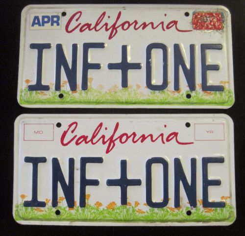 Vanity california license plate inf+one set lipstick poppies free shipping les