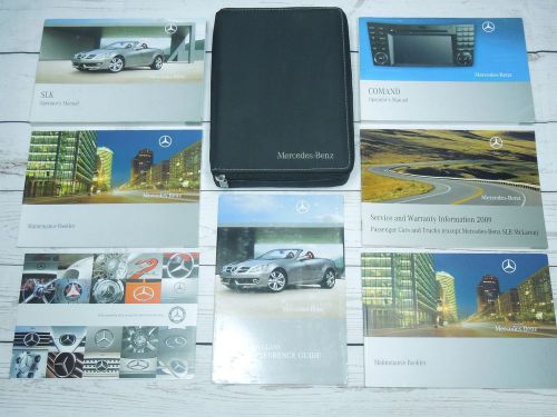 2009 mercedes benz slk-class slk300 slk350 slk55amg owners manual set w/ comand