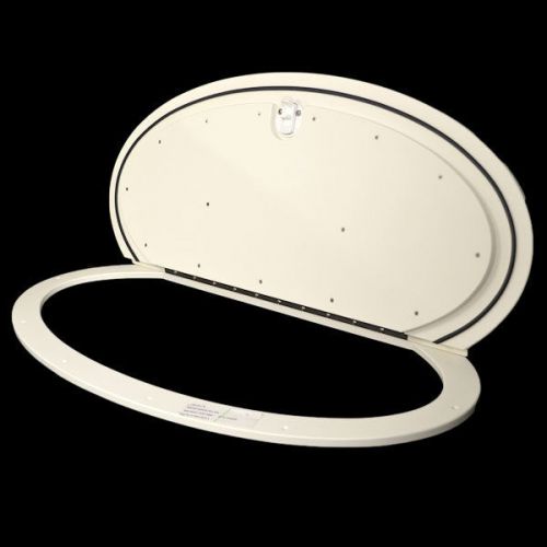 Us marine 1718394 off white oval starboard boat livewell baitwell hatch lid