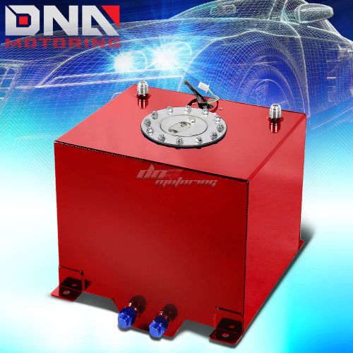 5 gallon/18.8l red aluminum racing/drifti fuel/gas cell tank+cap+level sender