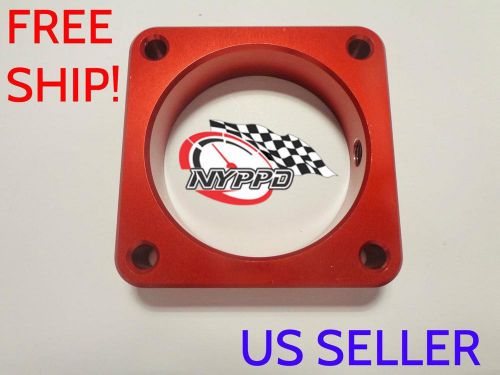 Nyppd throttle body spacer for nissan sentra se-r spec v 2007-2012 [red]