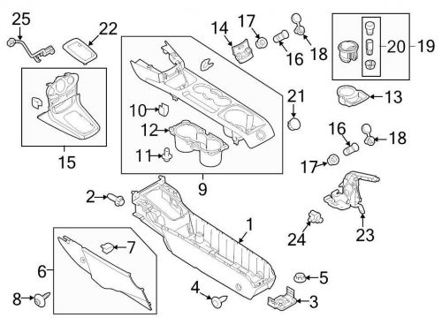 Brand new genuine ford oem 12 volt accessory power outlet cover #bc3z19a487a