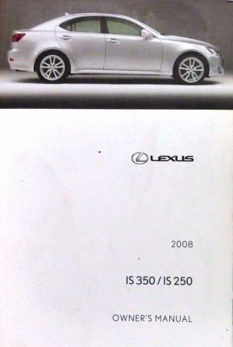 2008 lexus is350 is250 owners manual