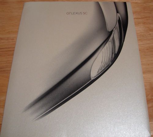 2007 lexus sc deluxe brochure