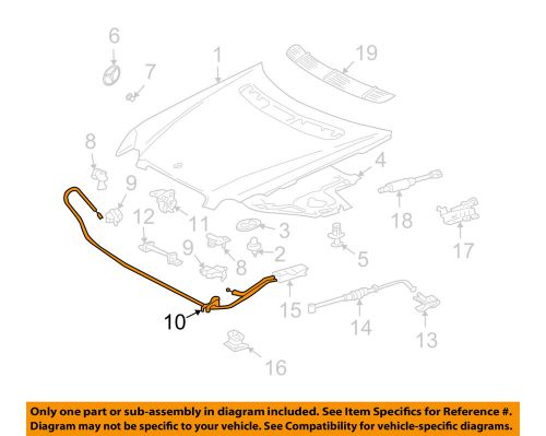 Mercedes mercedes-benz oem 06-12 r350 anti-theft-hood switch 2038219251