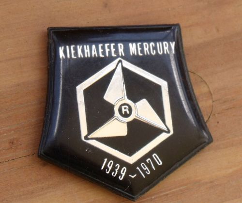 Kiekhaefer mercury emblem racing boat badge insert 1939-1970 anniversary rare