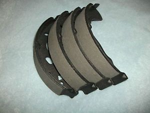 One set drum brake shoes, rear.  fits 88-93 ford festiva, lifetime.