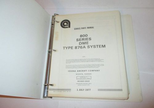 Cessna 800 series dme 876a system service parts manual aircraft avionics