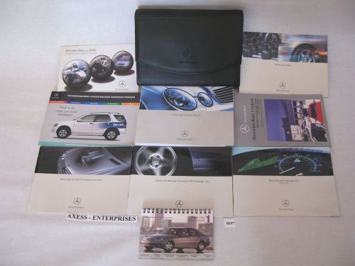 2004 mercedes e 320 500 55 sedan e320 e500 e55 owners manuals books set # b157