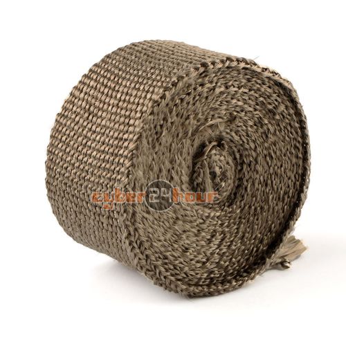 Titanium exhaust/header heat wrap, 2&#034; x 16.4ft. roll with stainless ties kit new