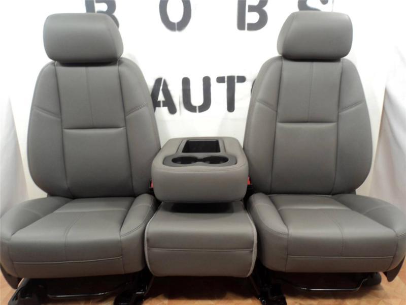 07-13 chevy silverado sierrea tahoe suburban grey vinyl seats