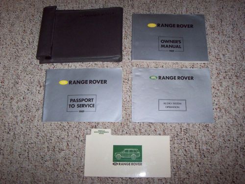 1989 land rover range rover factory original owner&#039;s owner user manual set 4wd