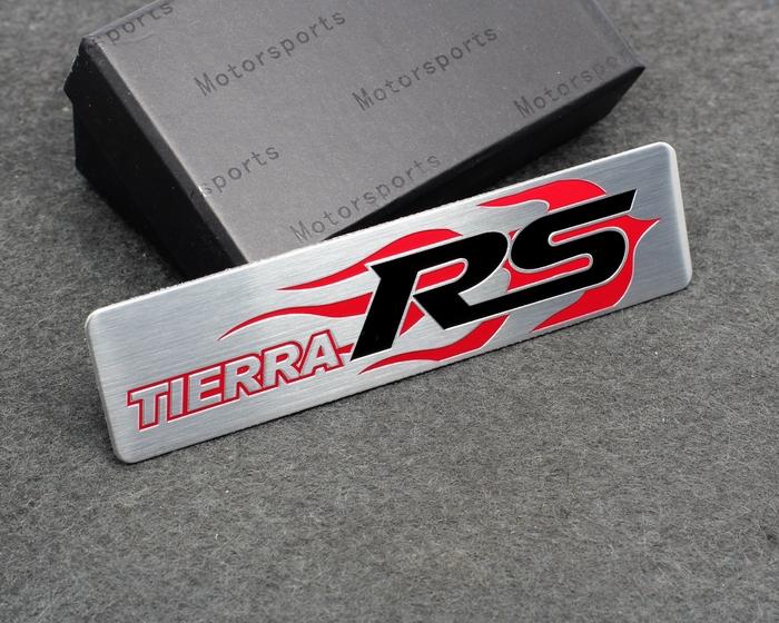 Tierra rs metal side emblem badge sticker for ford focus mondeo mustang fusion