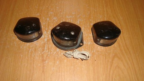 Arrow #437 license plate lights - 1 complete - 2 covers omly - sae l-65