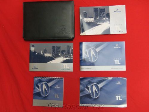 2006 acura tl owners manual with case