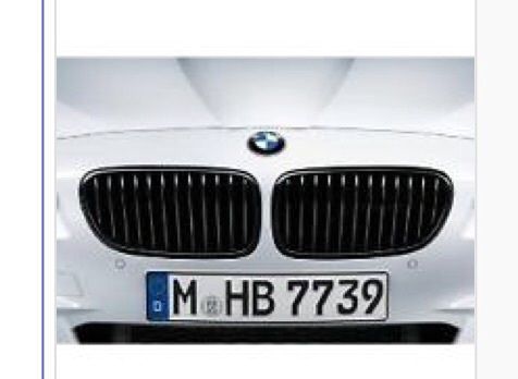 Bmw m performance black kidney grille set 5 series f10