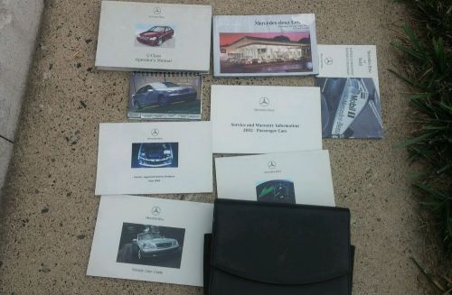 02 mercedes benz c class c240 c320 c32 amg owners manual complete