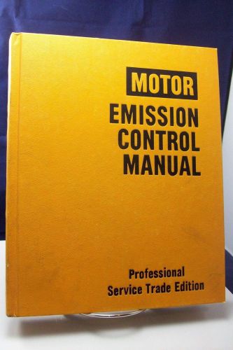 Motor emission control manual 1985 5th edition 1983-84 near mint condition