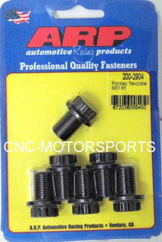 Arp flexplate bolt kit 200-2904 pontiac 350 455 v8 .675 uhl 1/2-20 thread size