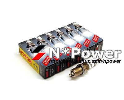 Bosch double platinum spark plug for nissan skyline r33 gtst 93-98 rb25det 2.5