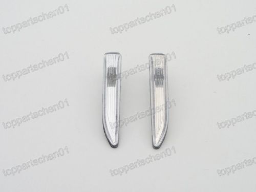 2pcs white lens side marker lights lamps for bmw 7-series e66 2005-2008