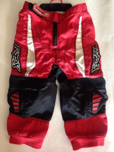 Fox motorcross red toddler kids youth riding pants size 2/3 2 3