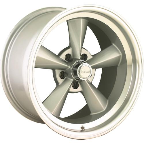 17x8 silver ridler style 675 wheels 5x4.5 +0 dodge charger toyota