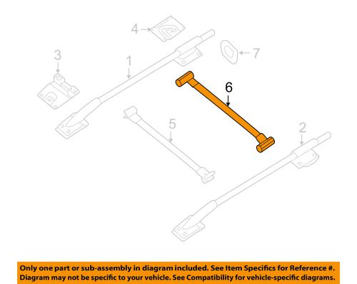 Suzuki oem 2009 equator roof rack rail luggage carrier-cross bar 7824082z00