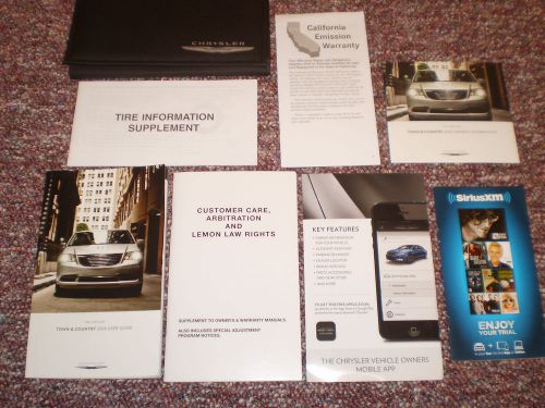 2016 chrysler town &amp; country van owners manual books dvd guide case all models