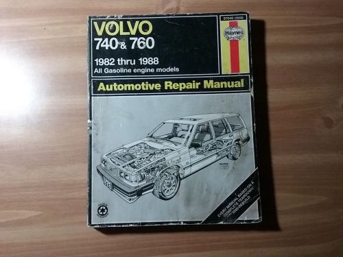 Haynes repair manual 97040 (1550) 1982-1988 volvo 740 &amp; 760