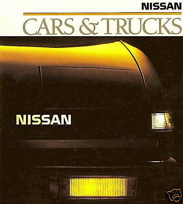 1988 nissan brochure-300zx-maxima-pathfinder-pickup