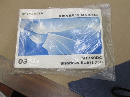 Honda owners manual vt750dc shadow spirit 750 used