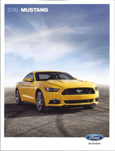 2016 ford mustang  42 page dealer brochure  &amp;  exterior paint chip card