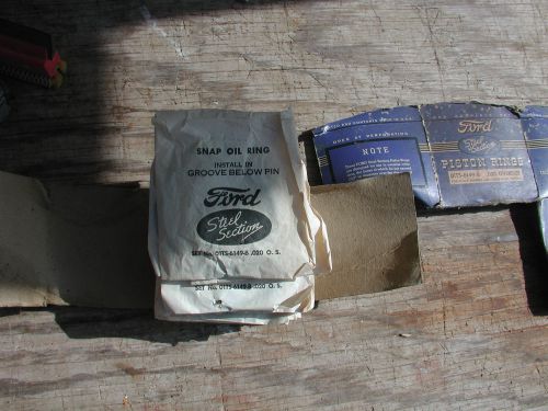 Original ford 85 hp v8 1934-41 flathead .020 over nos piston rings