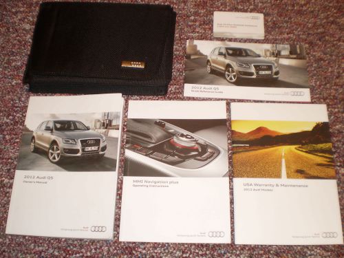 2012 audi q5 suv owners manual books navigation guide case all models