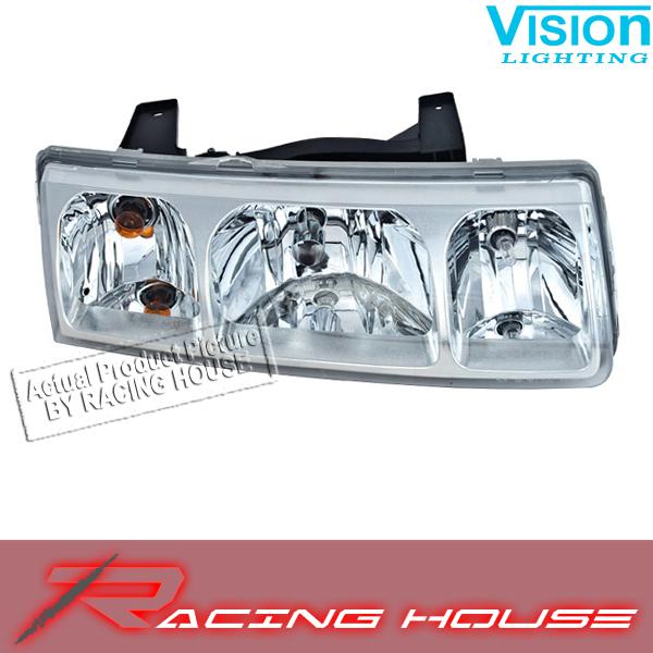 Right passenger side headlight kit unit 2005 saturn vue base red line